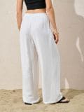 Püksid wide leg - kreemvalge - SINSAY - small2