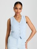 Vestă - albastru-pal - SINSAY - small4