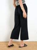 Linalisandiga püksid - must - SINSAY - small3