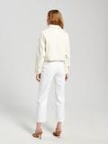 High waist straight-lõikega teksapüksid - valge - SINSAY - small2