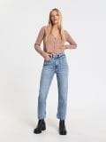 High waist straight-lõikega teksapüksid - sinine - SINSAY - small2