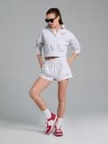 Dres šorc s natpisom - siva - SINSAY - small4