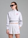 Dres šorc s natpisom - siva - SINSAY - small3