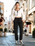 Pantaloni cargo - negru - SINSAY - small2