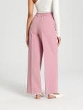 Spodnie wide leg - różowy - SINSAY - small4