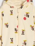 Športna jopa s kapuco na zadrgo Mickey Mouse - krema - SINSAY - small10