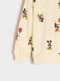Športna jopa s kapuco na zadrgo Mickey Mouse - krema - SINSAY - small12