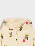 Športna jopa s kapuco na zadrgo Mickey Mouse - krema - SINSAY - small7