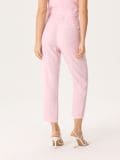 Elegantne hlače s naborima - roze - SINSAY - small3
