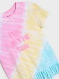 Koszulka tie dye z ozdobnymi frędzlami - wielobarwny - SINSAY - small2