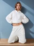 Kalhoty - krémová - SINSAY - small4