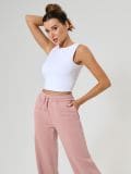 Széles szárú kötött nadrág - pasztellpink - SINSAY - small4