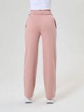 Széles szárú kötött nadrág - pasztellpink - SINSAY - small3