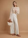 Püksid wide leg - liivakarva - SINSAY - small3