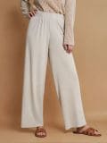 Püksid wide leg - liivakarva - SINSAY - small1