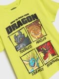 Футболка з принтом How to train your dragon - жовто-зелений - SINSAY - small5