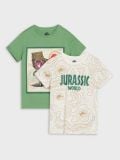 Футболки, 2 шт. Jurassic World - green spruce - SINSAY - small1