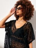 Poncho de plajă - negru - SINSAY - small3