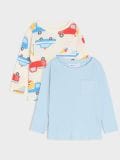 Majica z dolgimi rokavi 2 pack - krema - SINSAY - small1