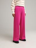 Spodnie wide leg high waist - różowy - SINSAY - small2