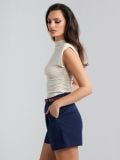 Kratke pantalone s pojasom za vezivanje oko struka - mornarsko - SINSAY - small5
