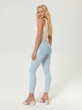Kavbojke mid rise skinny - modra - SINSAY - small10