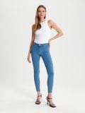 Normál derekú skinny farmer - kék - SINSAY - small13