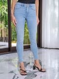 Normál derekú skinny farmer - kék - SINSAY - small6