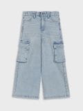 Джинси wide leg - синій - SINSAY - small1