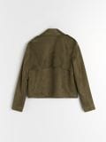 Jakna od imitacije antilopa - khaki - SINSAY - small6