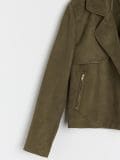 Jakna od imitacije antilopa - khaki - SINSAY - small16