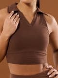 Športni top - rjava - SINSAY - small1
