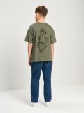 Футболка з короткими рукавами - хакі - SINSAY - small1
