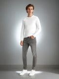 Kavbojke slim - siva - SINSAY - small3