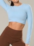 Crop top - svetlo modra - SINSAY - small1