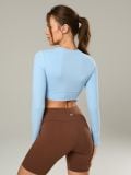 Crop top - svetlo modra - SINSAY - small2