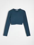 Crop top - mornarica - SINSAY - small3