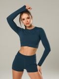 Crop top - mornarica - SINSAY - small6