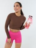 Crop top - rjava - SINSAY - small5