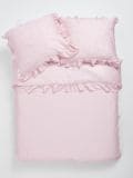 Posteljina od satena - roze - SINSAY - small1