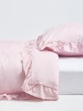 Posteljina od satena - roze - SINSAY - small4