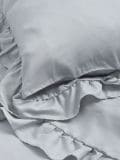 Posteljina od satena - svetlo siva - SINSAY - small3
