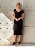 Prilagođena midi haljina - crno - SINSAY - small4