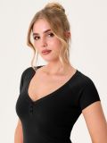 Oprijeta midi obleka - črna - SINSAY - small5