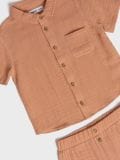 Komplet iz muslin bombaža - copper - SINSAY - small4