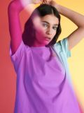 Tricou de damă - albastru-pal - SINSAY - small2