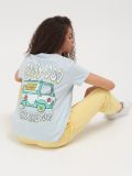 Tricou de damă - albastru-pal - SINSAY - small5