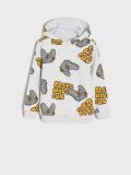 Pulover s kapuco - svetlo siva - SINSAY - small2
