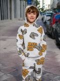 Pulover s kapuco - svetlo siva - SINSAY - small1