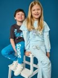 Трикотажні штани The Smurfs - синій - SINSAY - small4